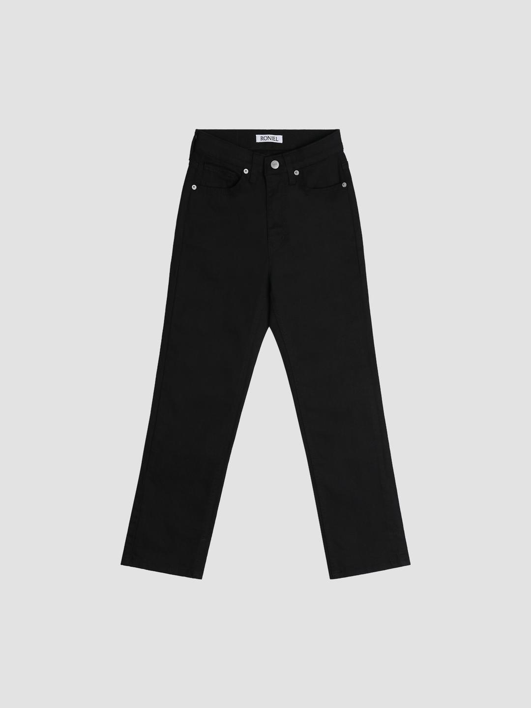 애쉬 일자 코튼 팬츠