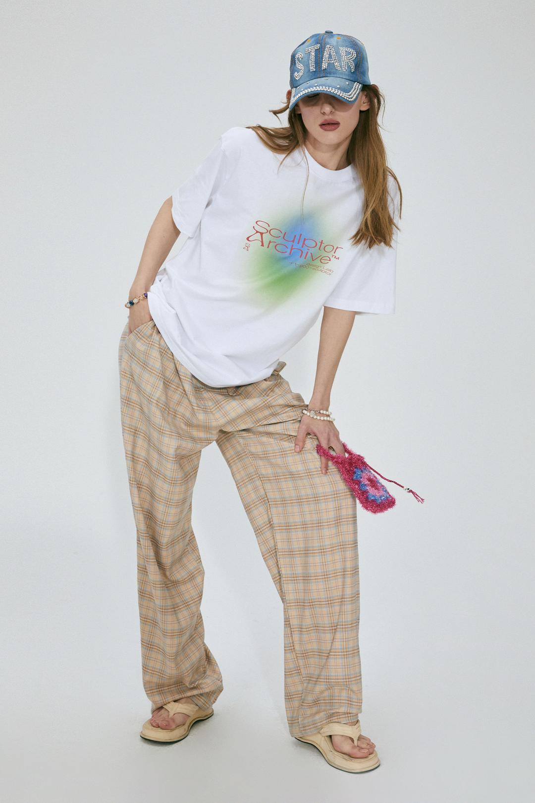 Colour Logo Tee White