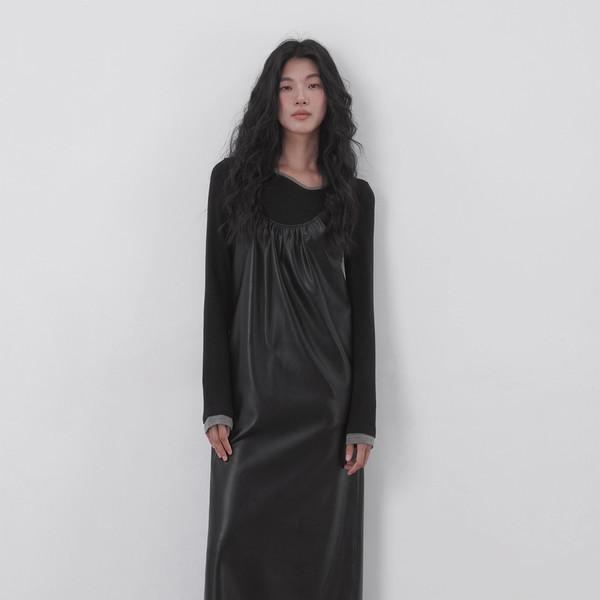 Leather Maxi Sleeveless Dress