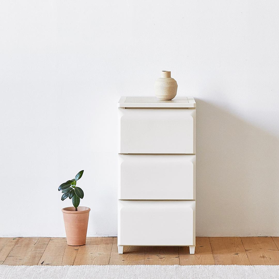 [룸앤홈xZ:IN] 데일리 조립식 서랍장M(3단) 1+1