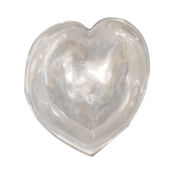small heart dish (pearl) -