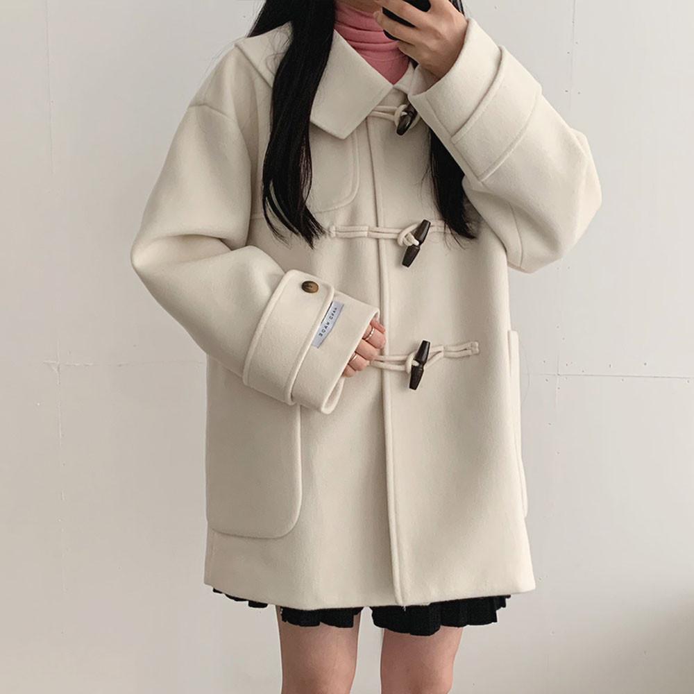 [고퀄/추천]빅카라 더블 핸드메이드 하프 떡볶이 코트 자켓