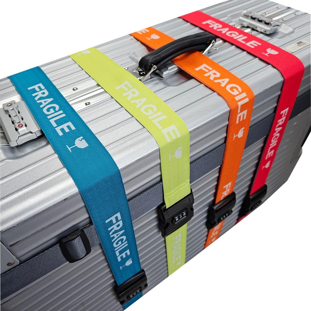 국산 원케이 여행용 트렁크 FRAGILE 캐리어 벨트 캐리어 스트랩 러기지 벨트 잠금 보호 밴드 캐리어끈