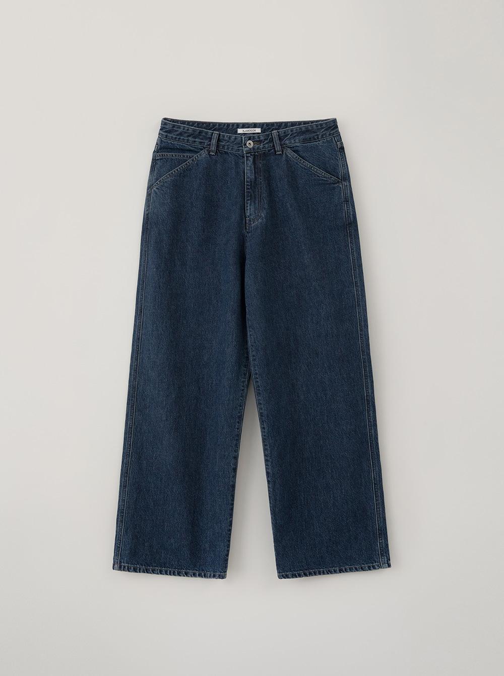 MUSHY DENIM PANTS_DEEP BLUE