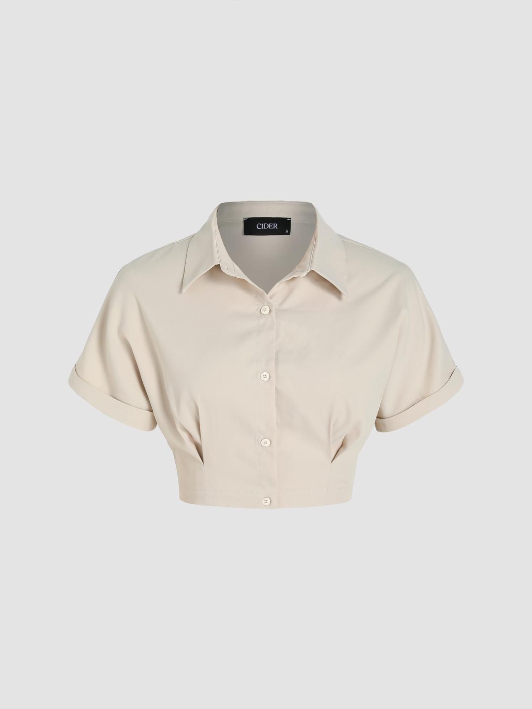 Collar Button Down Blouse