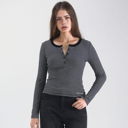 이런 상품 어때요? [후아유] 골지 헨리넥 긴팔 티셔츠(여성) / WHLAF3822F