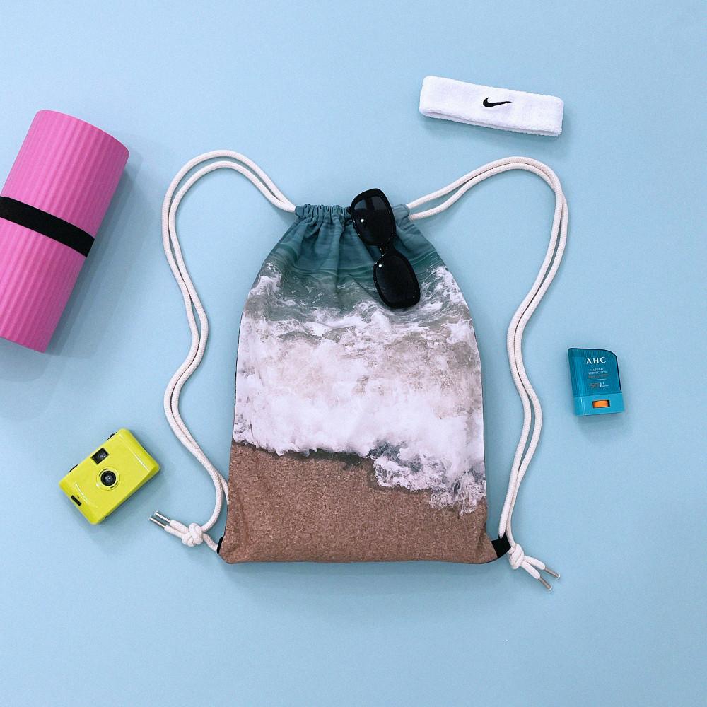 [꼼마레] 에브리 양면 짐색 여행용 가방 에코백 파우치