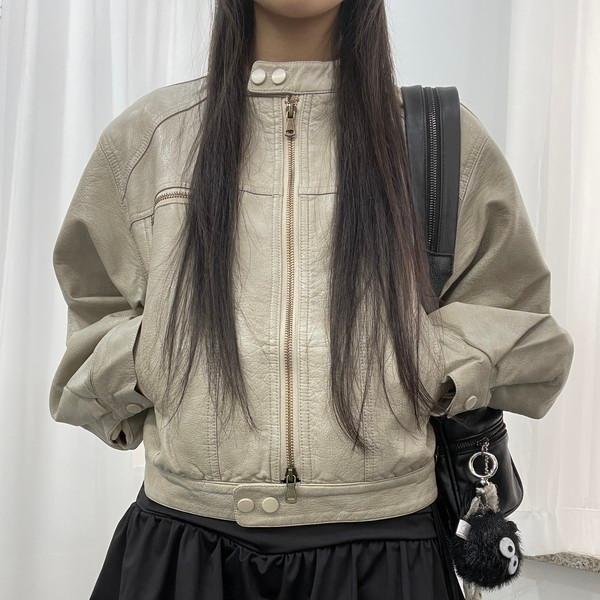 Shap leather jacket