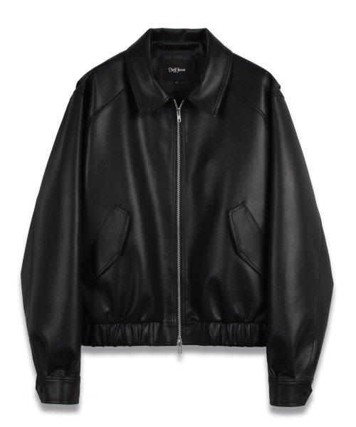 오버핏 비건레더 보머 자켓