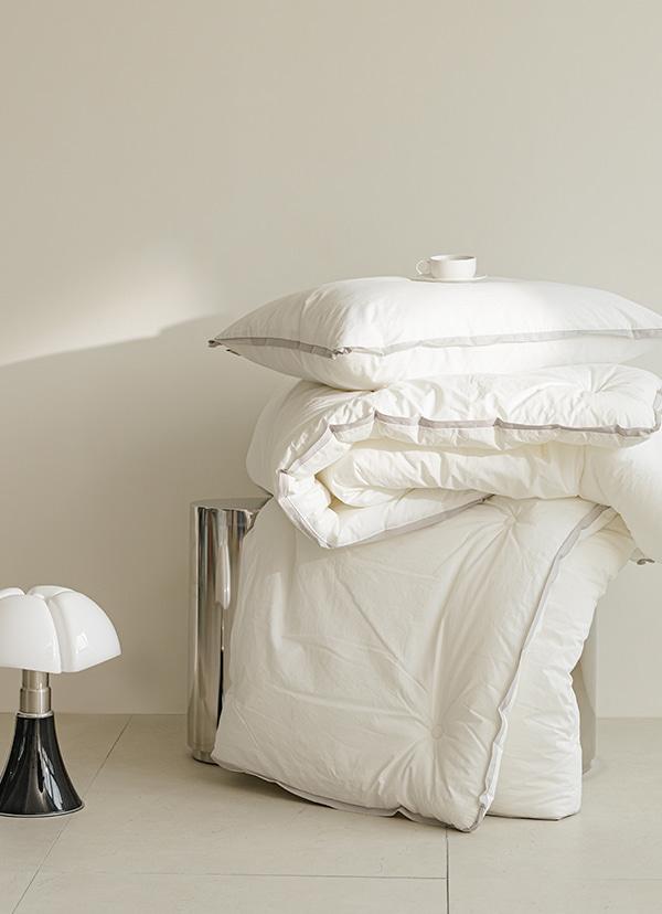 뉴메이딘 어반화이트 고밀도 순면 60수 바이오워싱 차렵이불 단품&세트