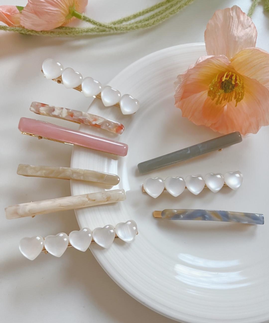 *사장추천* 캣츠아이하트 마블헤어핀/3color