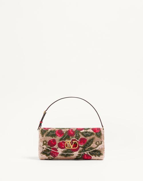 발렌티노 가라바니 베인 소프트 자수 스몰 숄더백