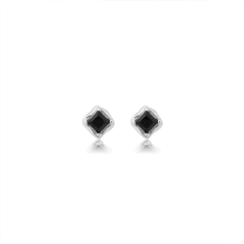 아이스 이어링(black)(실버925)(1PCS)