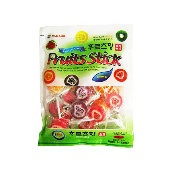 한울 후르츠향 스틱 1봉(250g) 막대사탕/롤리팝/사탕