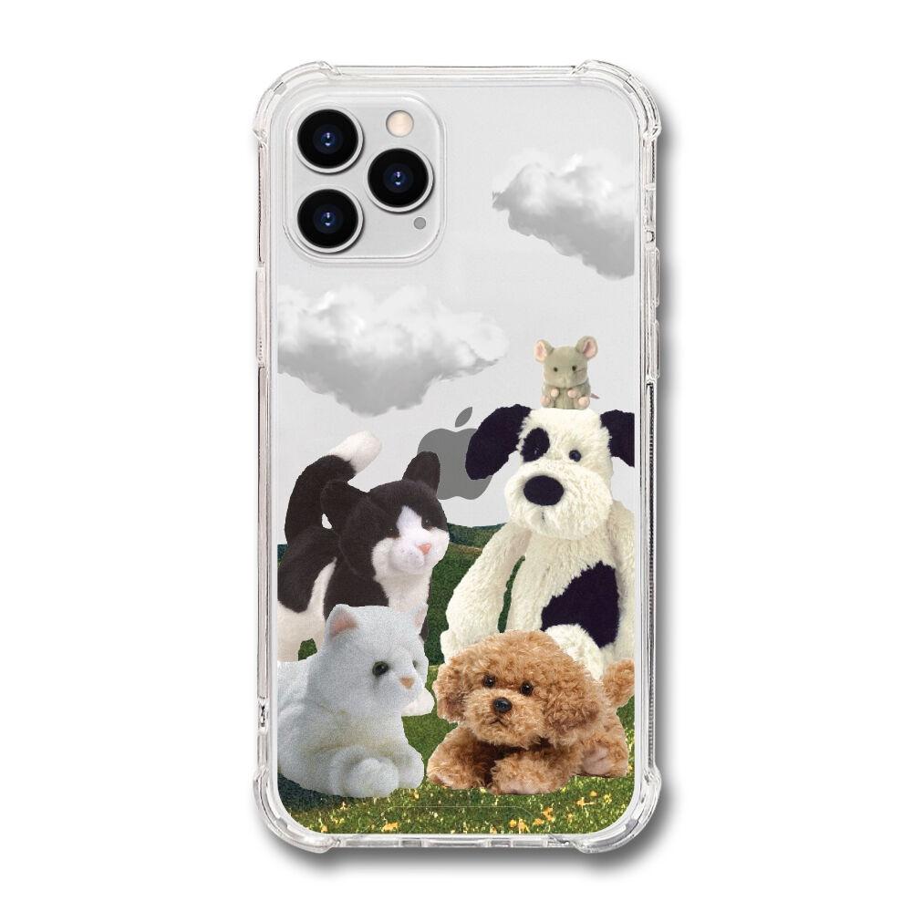 메타버스 범퍼클리어 케이스 - 방구석 친구들(Home Friends)