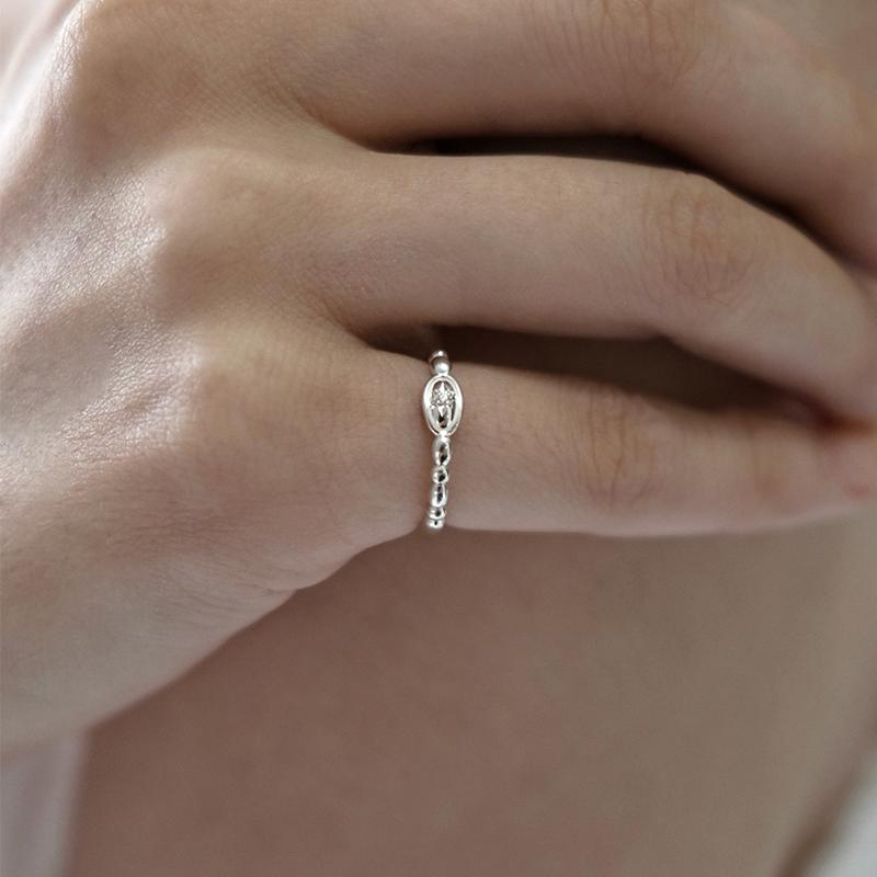 [아몬즈 단독] Sparkle oval ring