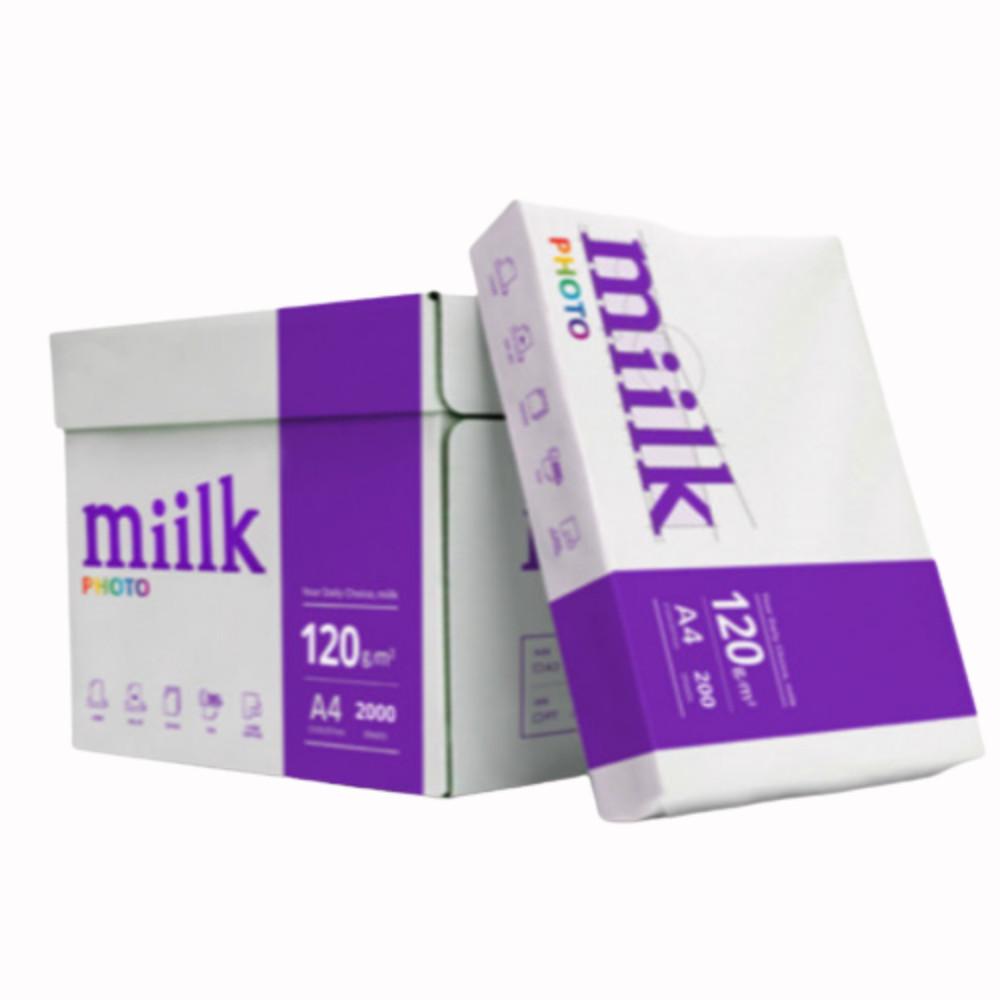 밀크 A4 포토 용지 복사지 200매 120g 포토지 에이포 두꺼운 종이 사진 프린트