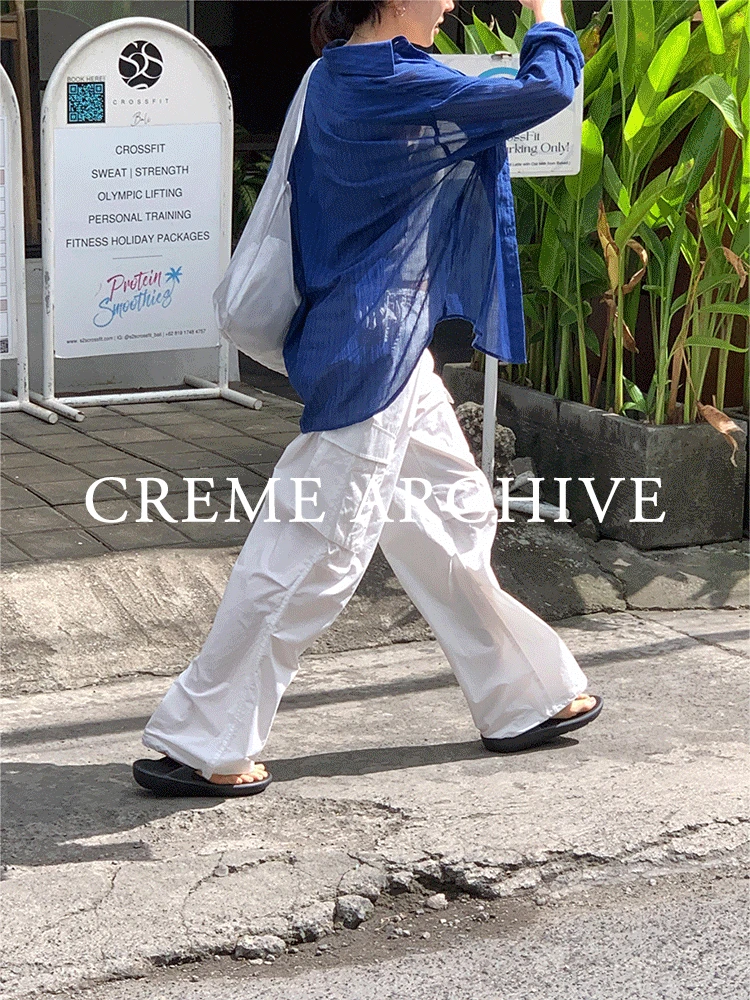 [CRÈME ARCHIVE] 리엣 시어 스트라이프 셔츠