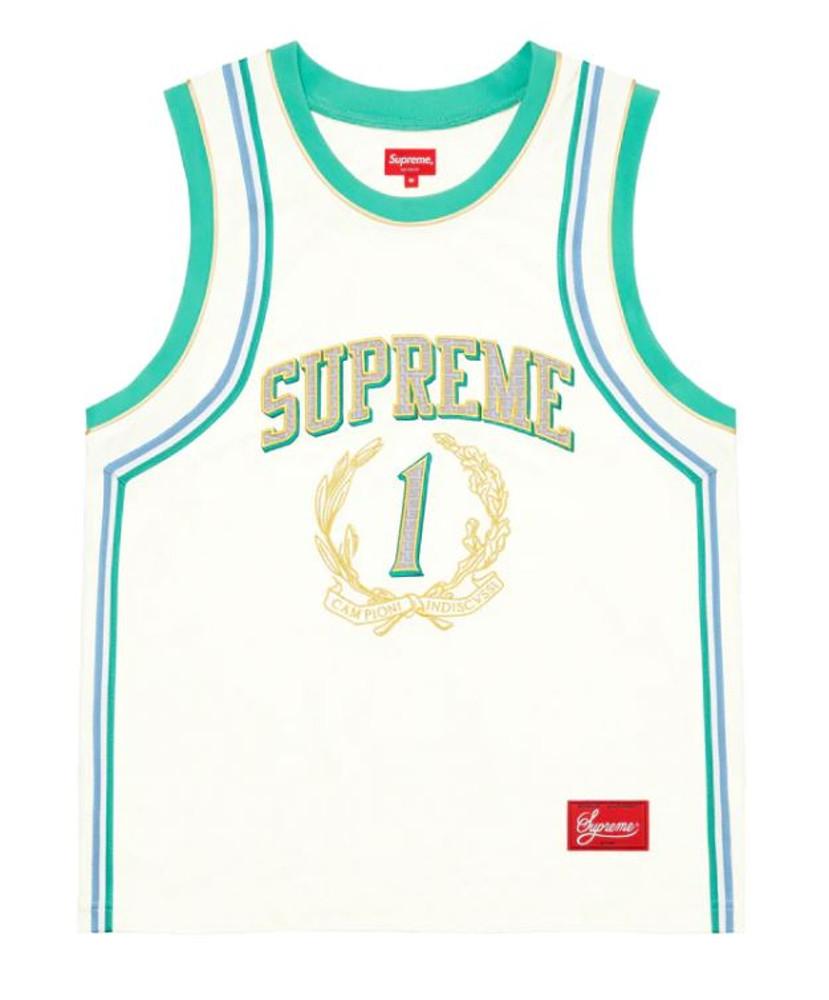 슈프림 캄피오니 바스켓볼 저지 화이트 Campioni Basketball Jersey