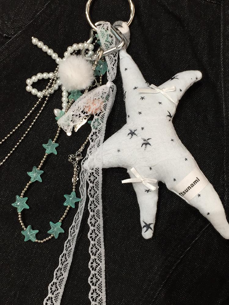 Ttsunami Handmade Love Star Pendant Keychain