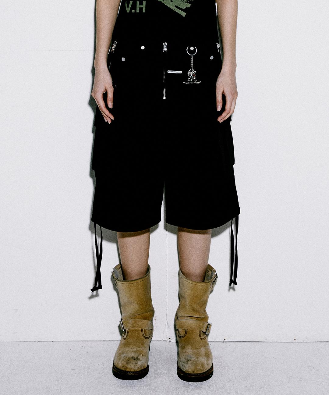 [5/7 예약배송] WESTERN CARGO SHORTS BLACK