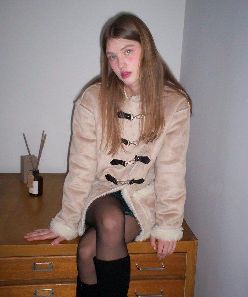 베티 시어링 무스탕 자켓 ( 베이지 )