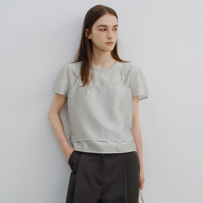 [2차 리오더][주리 착용] Shimmer layered blouse set_3colors