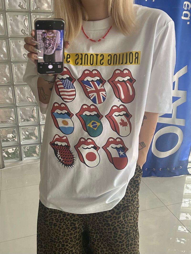 the rolling stones print tee