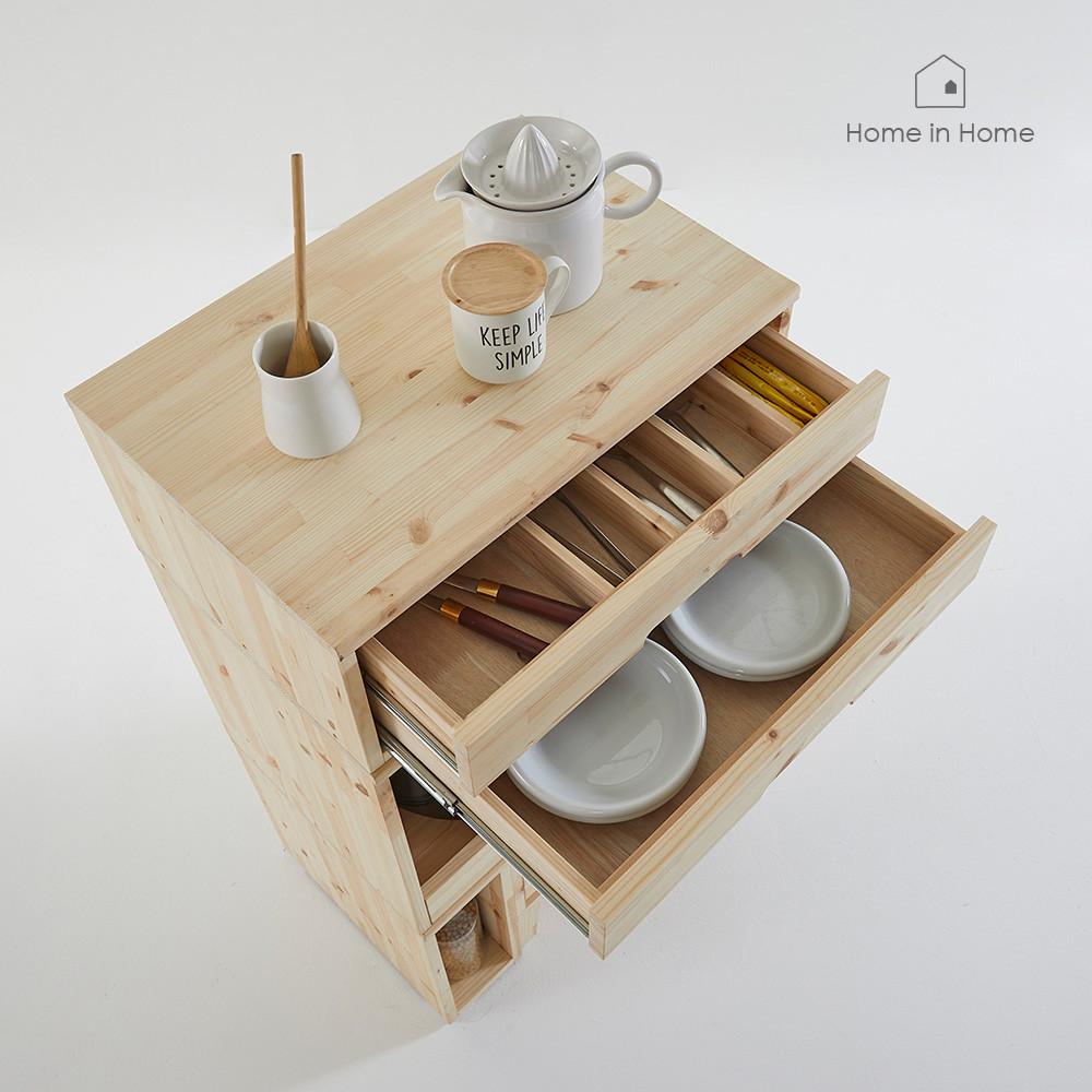 [리퍼]홈인홈 싱글룸 모듈 원목 캡슐 커트러리장 J38RF