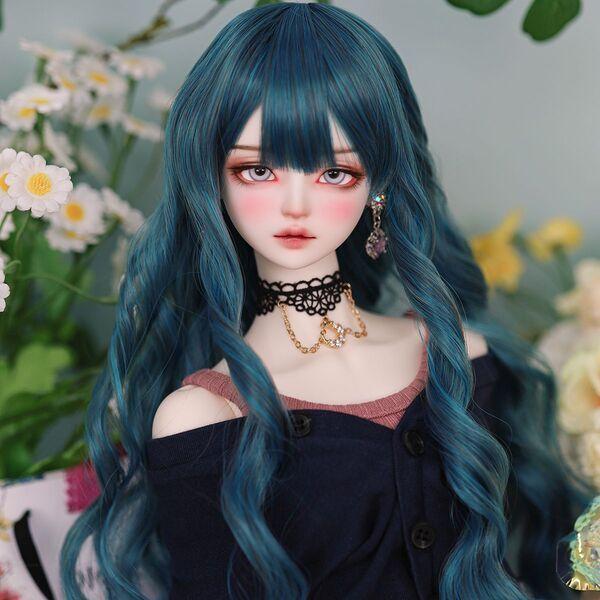 DOLK | [8-9"] Peony curl Ever (Misty Blue)