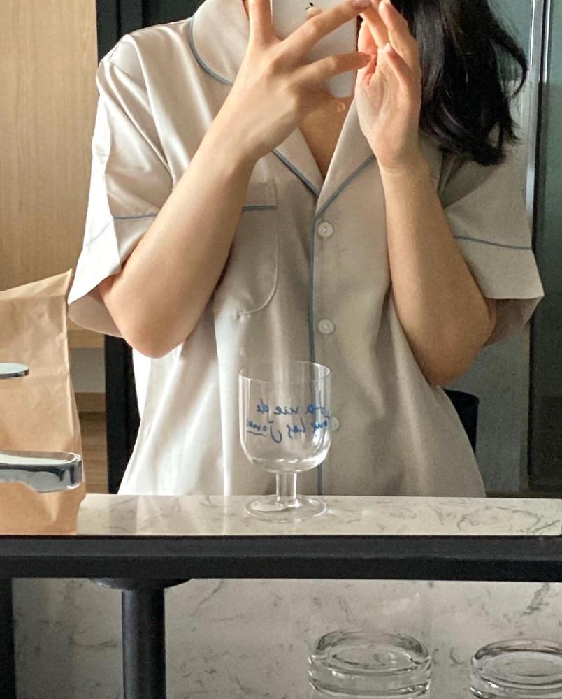 국내제작 백화점퀄리티 베이지모달잠옷세트 여름파자마세트 부드러운홈웨어
