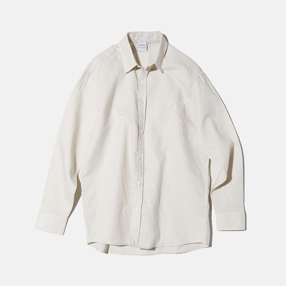 린넨 버튼 셔츠(아이보리)
