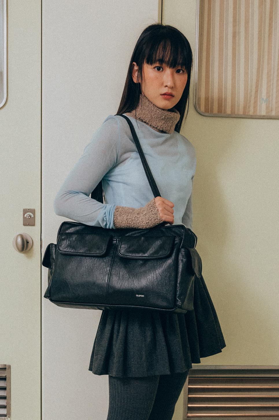 [09/19 예약발송] POCKET BRICK BAG LARGE - BLACK