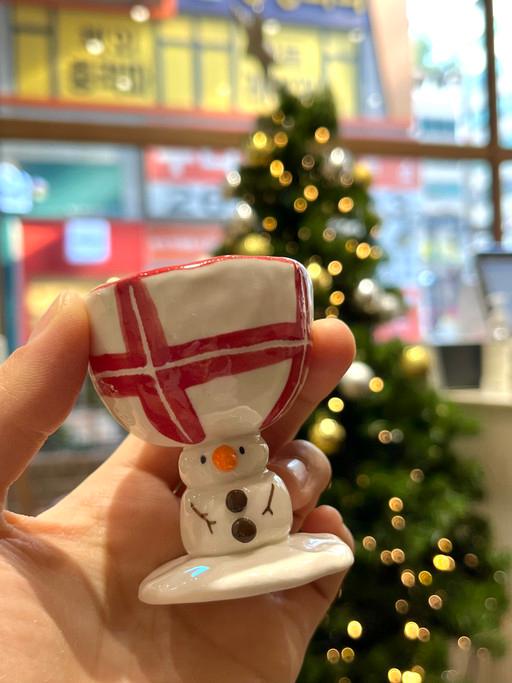 스노우맨 작은 잔