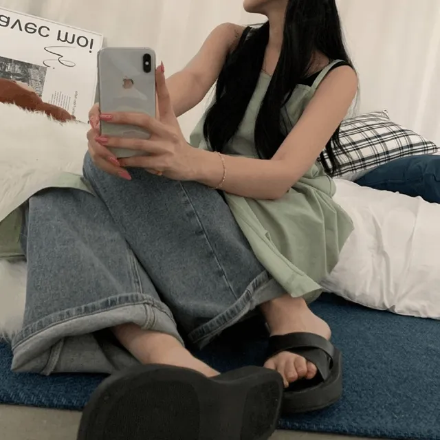 [힙한핏/여름최애원피스!/뒷밴딩] 쿨 나일론 트임 뷔스티에 롱원피스 (5col)