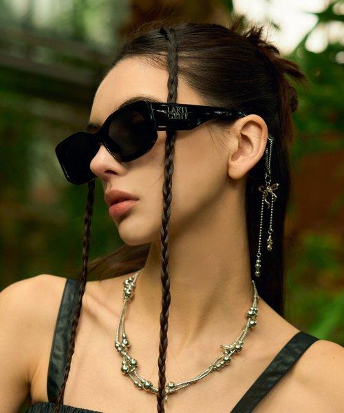 L9 ANGULAR SUNGLASSES(BLACK)