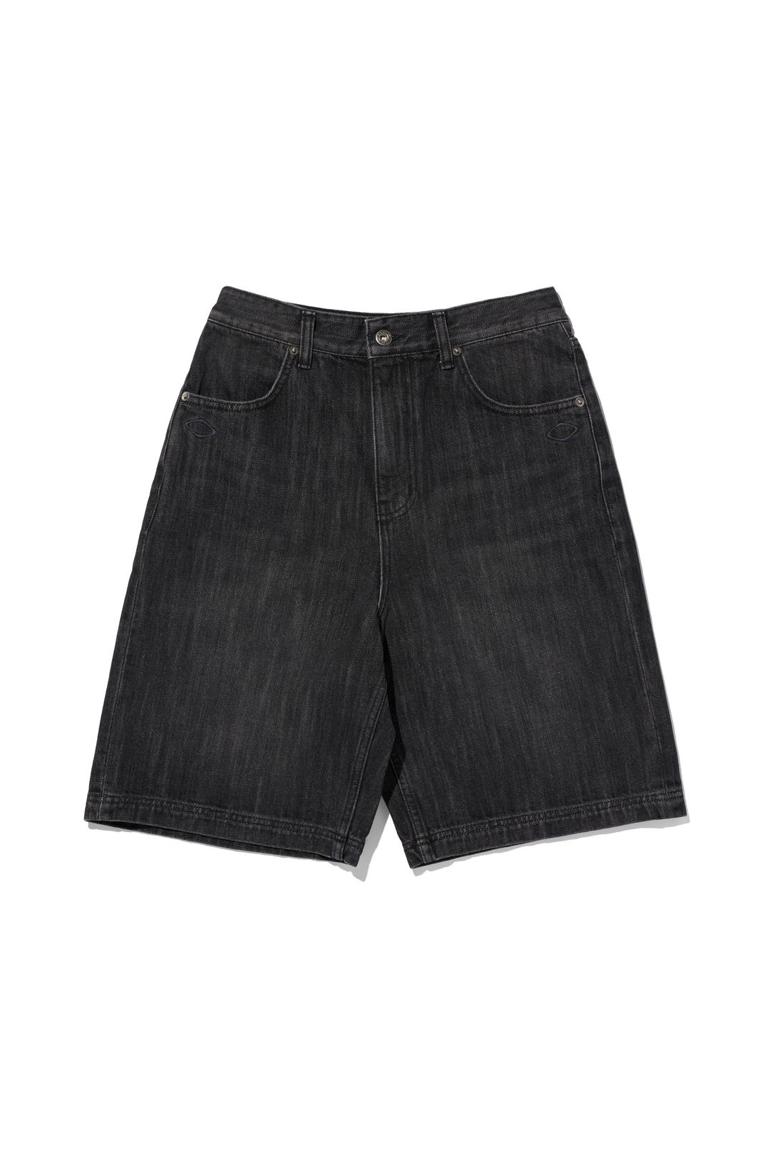 DENIM BERMUDA PANTS_FADED BLACK