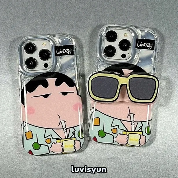 [당일발송🚚/재고정리📦] 아이폰 짱구 포테토칩 주스 선글라스 스마트톡케이스 커플케이스 우정케이스 생일 선물
