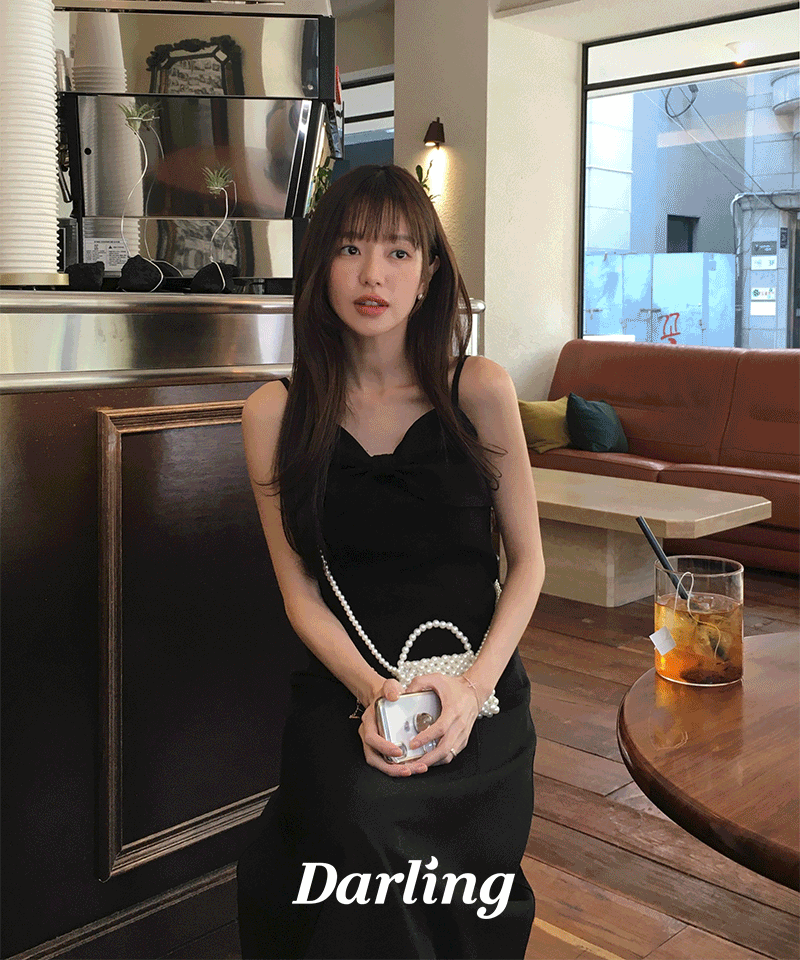 [MADE]리본 뷔스티에 원피스 (벚꽃룩,데이트룩,하객룩, 봄원피스, 봄)