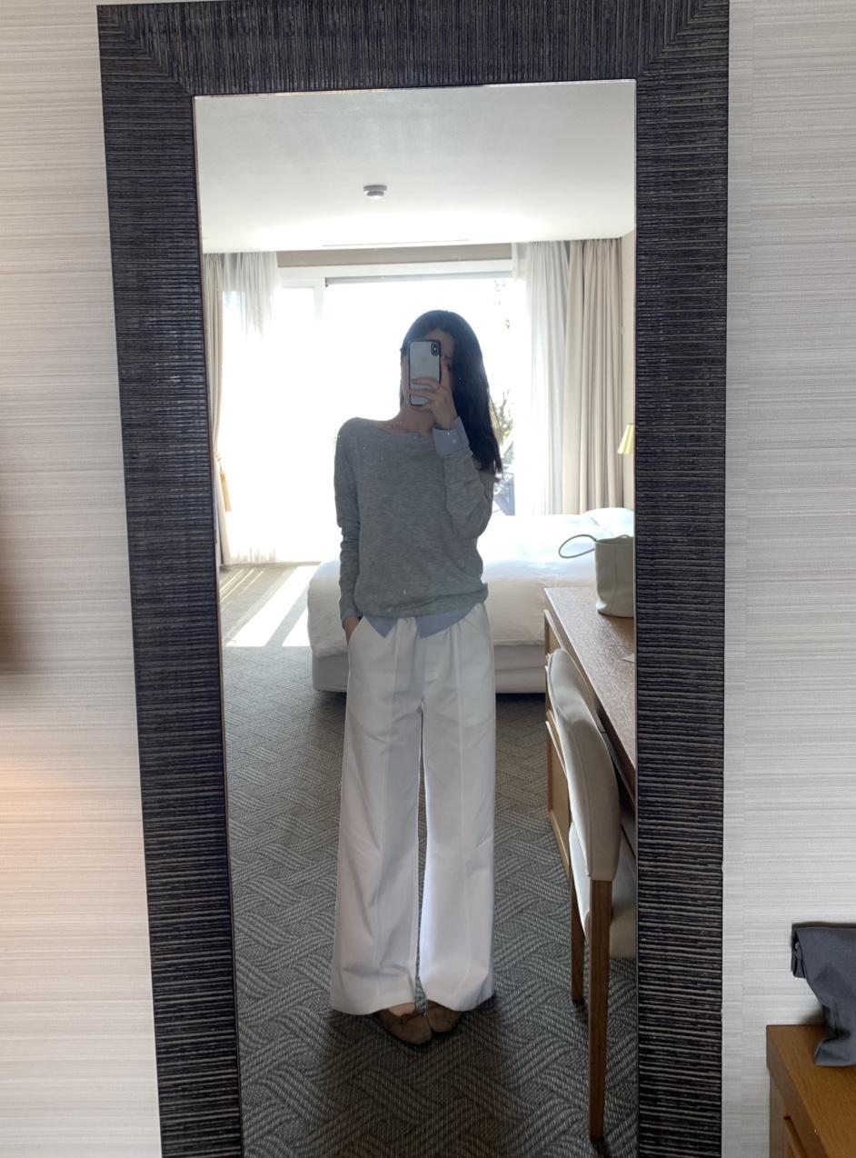 어파트오브 [MADE] 라인 코튼 밴딩 팬츠 (2col)