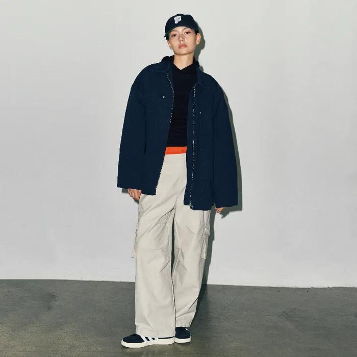 Shirring cargo pants BEIGE