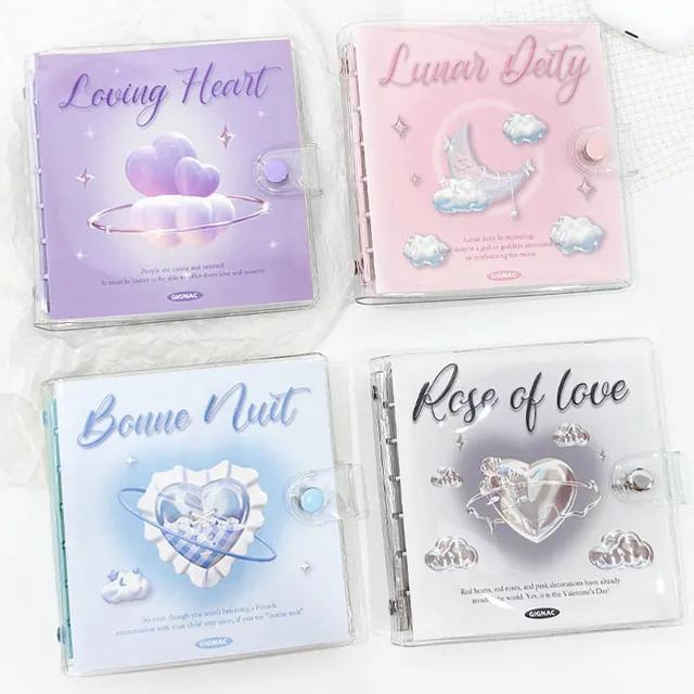 [곰돌이 키링증정] 투명 커버 6공 똑딱이 다이어리 바인더