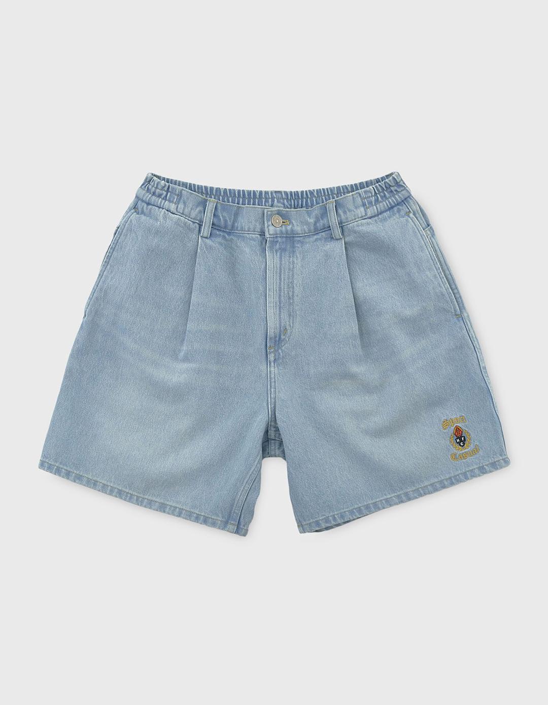 S&C CREST DENIM SURFER SHORTS / Indigo