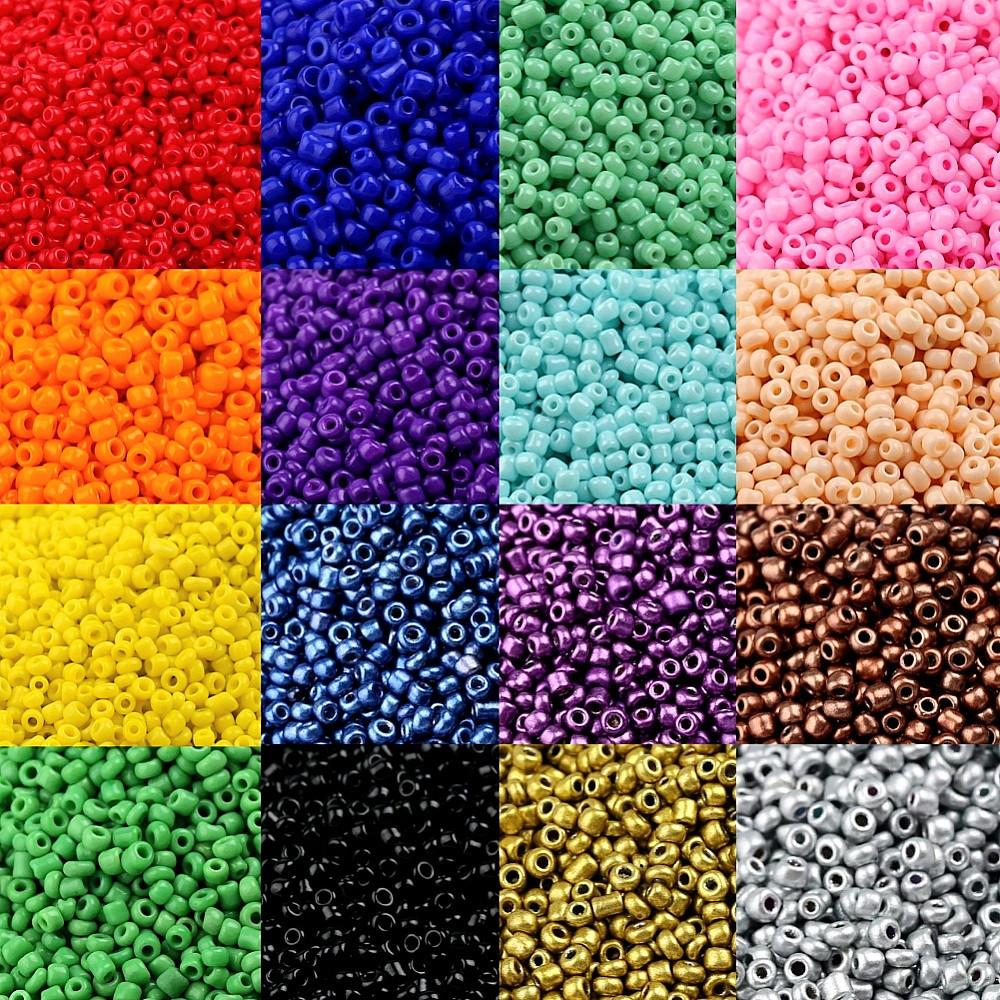 시드 비즈 2mm 3mm 컬러 구슬 공예 재료 악세사리 반지 팔찌 만들기
