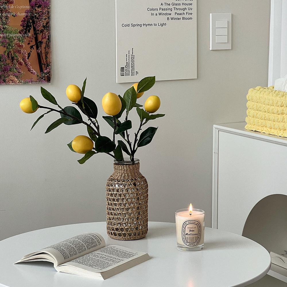 인테리어 레몬 조화 나무 가지 2size