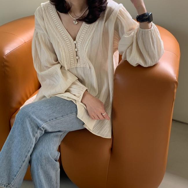 애니 레이스 블라우스 ( 입고일 1주일 소요 )