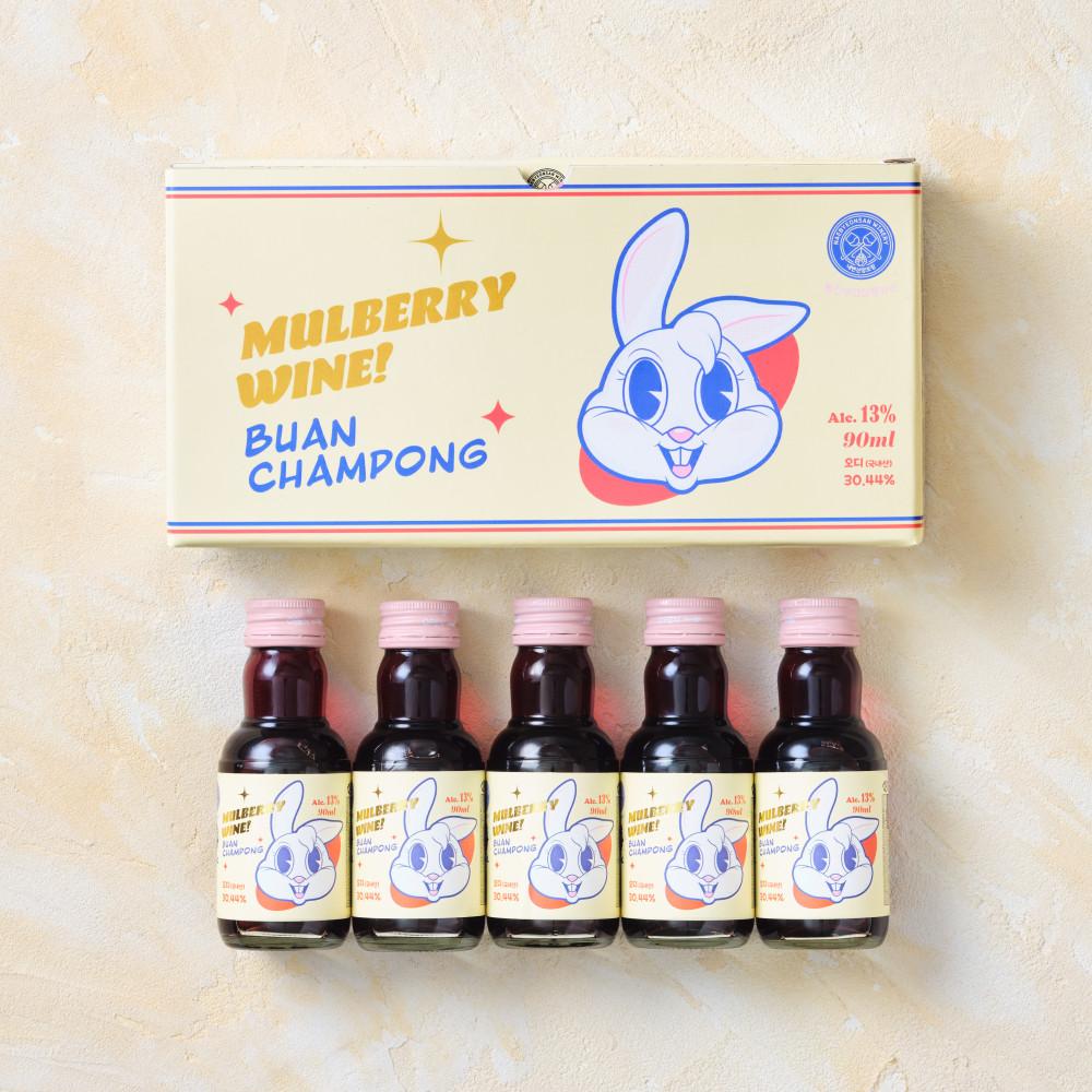 토끼미니어쳐 오디와인 x 5병 90ml 13도