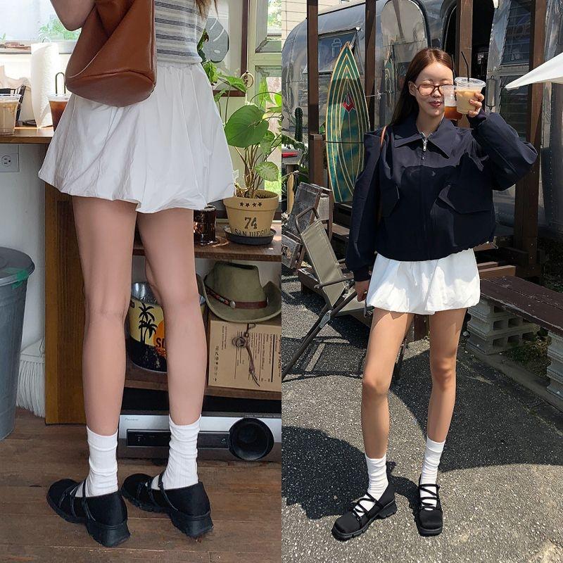 [모코블링] 벌룬 밴딩 치마바지 미니스커트 치마바지 밴딩스커트 스트랩스커트 벌룬스커트