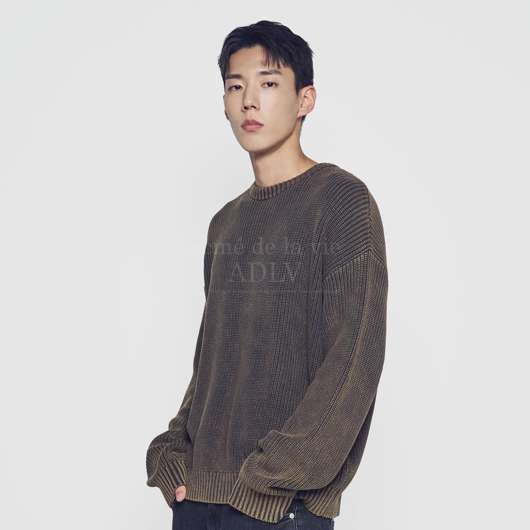 SPRAY WASHING OVERSIZE KNIT