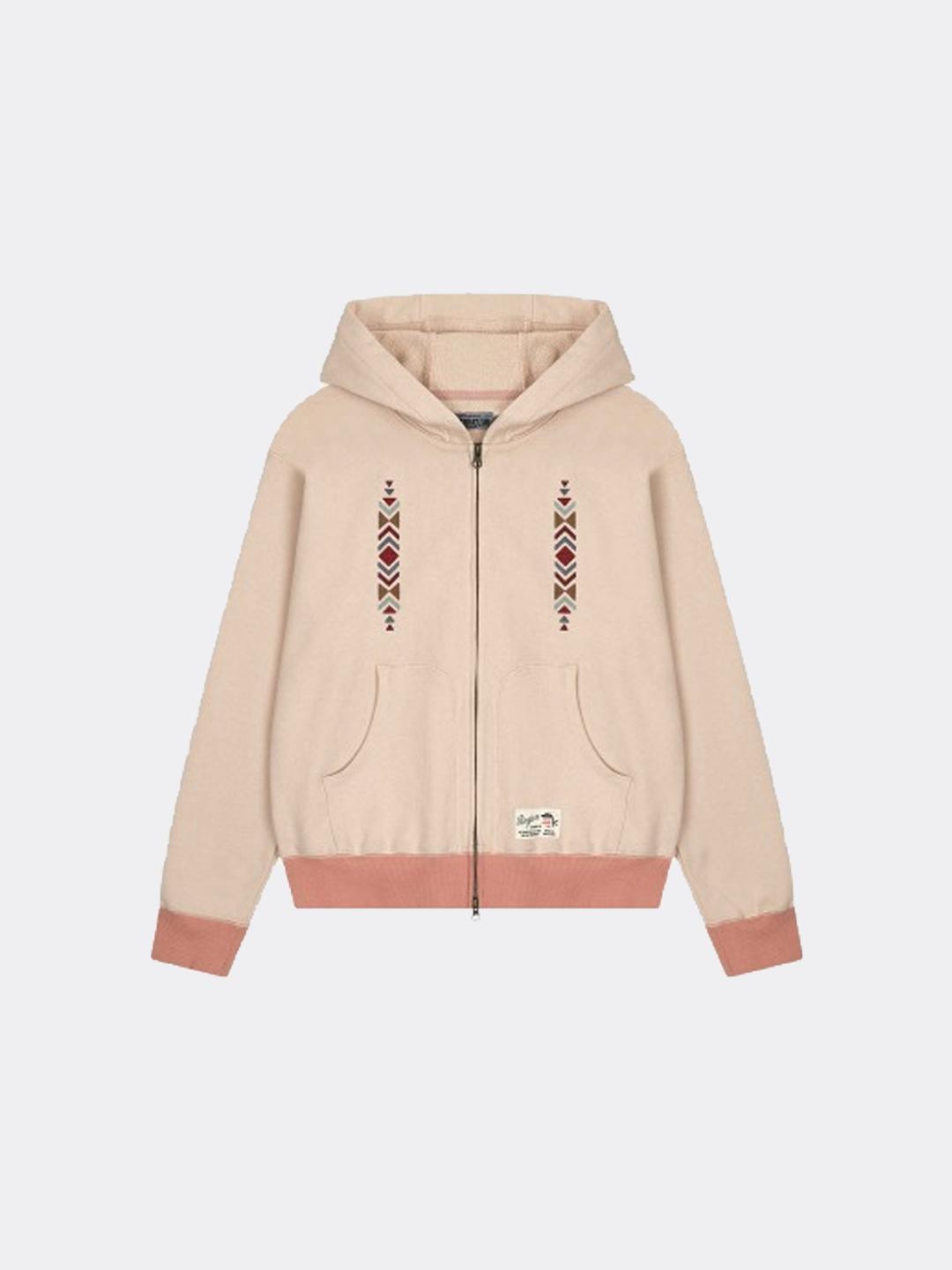 사파리스팟 REGION MOTORS CLUB NAVAJO HOODIE ZIPUP-PEACH